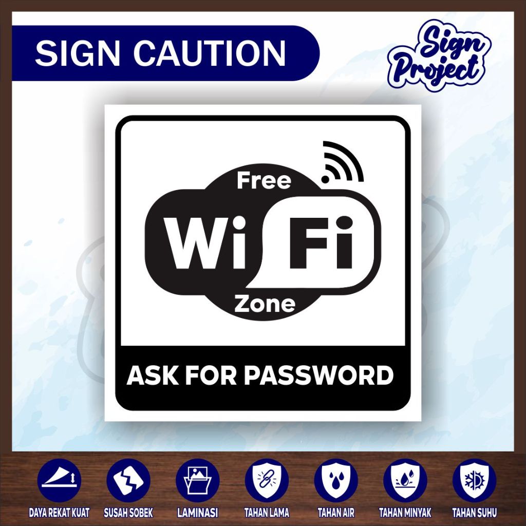 

Sticker Free Wifi / Stiker Wifi Gratis / Sticker Free Wifi Cafe / Sticker Free Wifi Zone / Sticker Hotspot Free Wifi/STIKER FREE WIFI