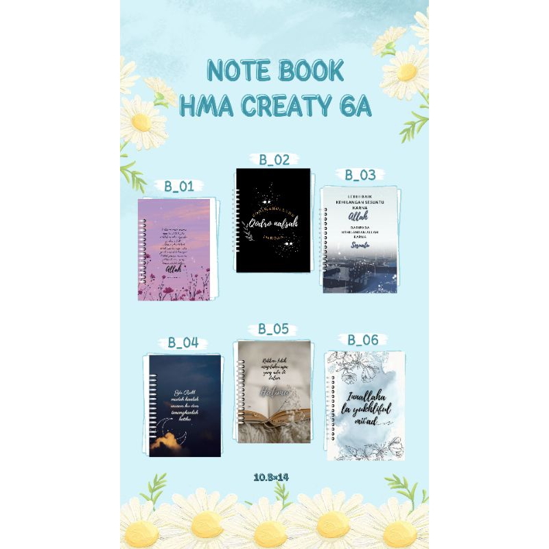 buku spiral A6 HC