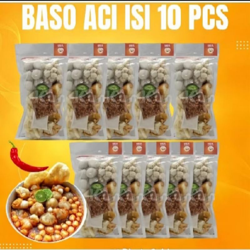 

Baso Aci Instan Paket 10 Pcs Murah/Bakso Aci Instan Komplit/Bakso Aci 10 pcs Murah