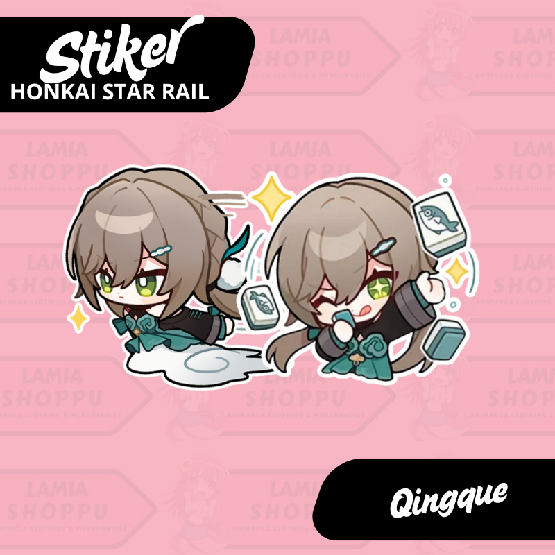 

Stiker Honkai Star Rail Qingque | Sticker Qingque HSR | Merch Anime Game Vinyl Anti Air