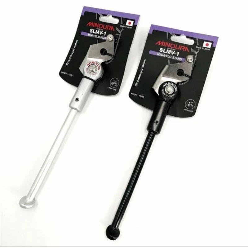 Kickstand Minoura SLMV-1 Standar Samping Sepeda Lipat 16" Bromptonn Minivelo Pikes Gust Birdy