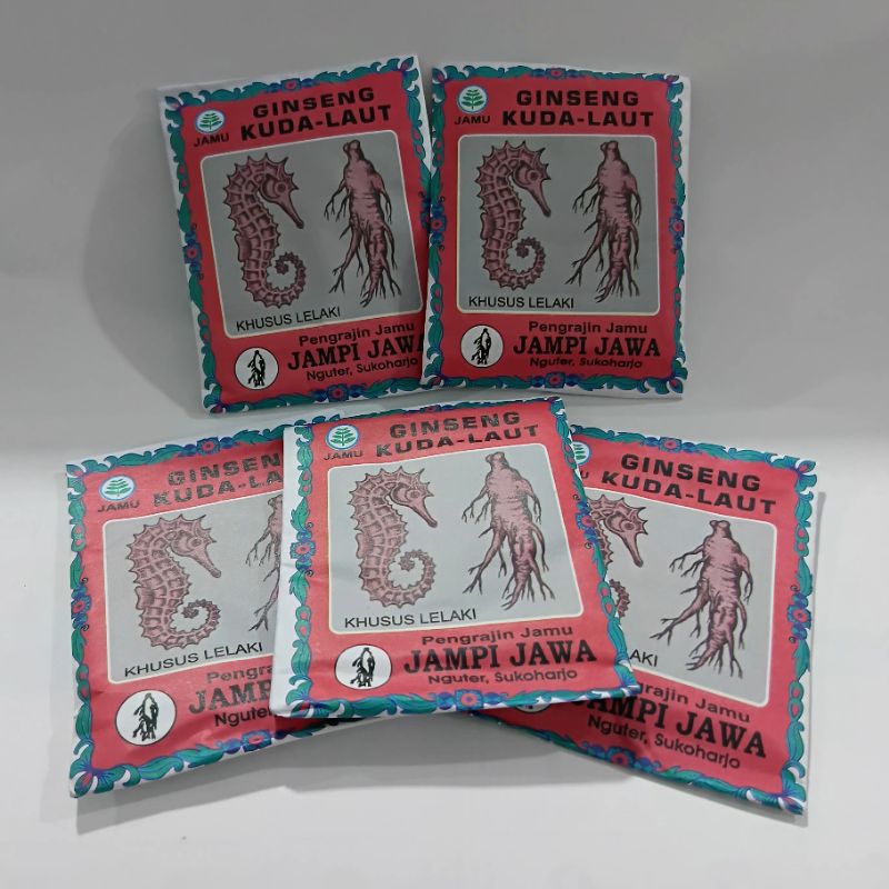 Jamu Ginseng Kuda Laut Khusus Lelaki Sachet | Jamu Ginseng