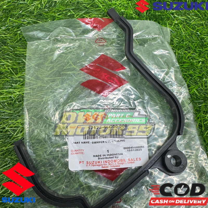 GROMET KARET DAMPER PREDAM COVER MESIN BAGIAN KIRI BELAKANG SPIN SKYWAVE SKYDRIVE 125 ORIGINAL SUZUK
