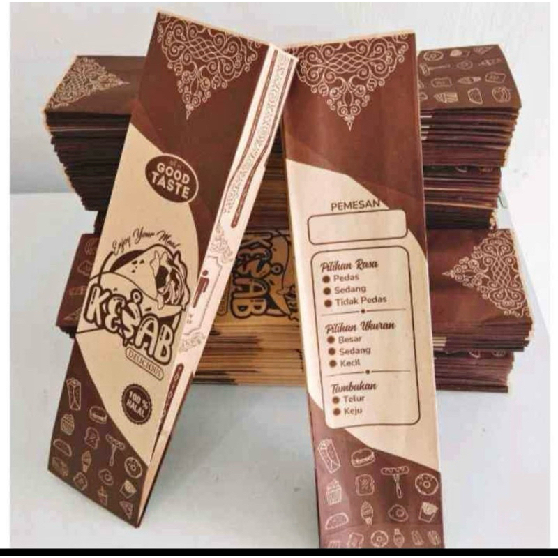 

Bungkuskebabmurah100pcs/bungkuskebabkekinian/bungkuskebab100pcs/bungkuskebabminijumbo/bungkuskebabanekamotif/paperboxCraft