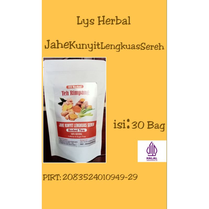 

Tea rimpang instant - Lys tea isi 30 bag membantu mendetoks tubuh dan memperbaiki pencernaan