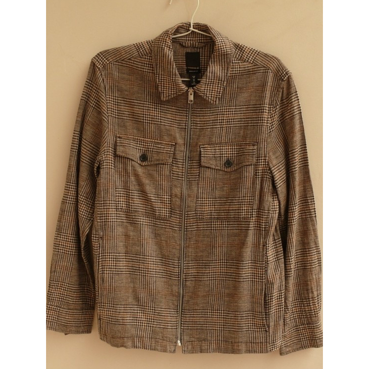 Jaket H&M (H&M Linen Check Jacket)