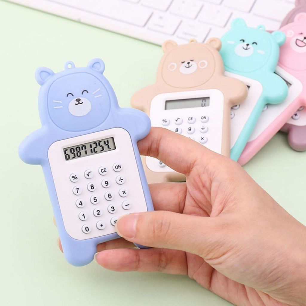 

KALKULATOR MINI PORTABLE Motif Bear / Calculator 8Digit Cocok Untuk Menghitung Perkalian Penjumlahan