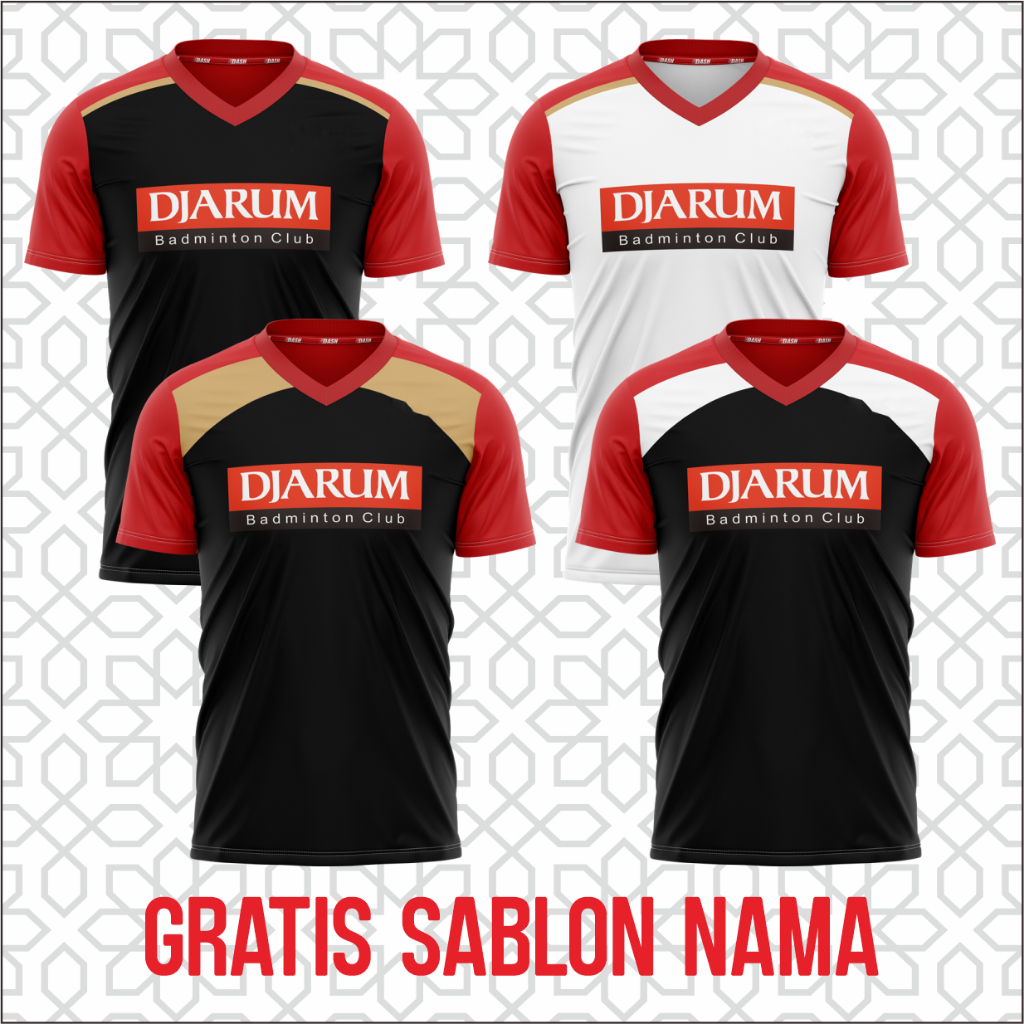 Jersey Badminton Djarum Badminton Club Gratis Sablon Nama Club Logo