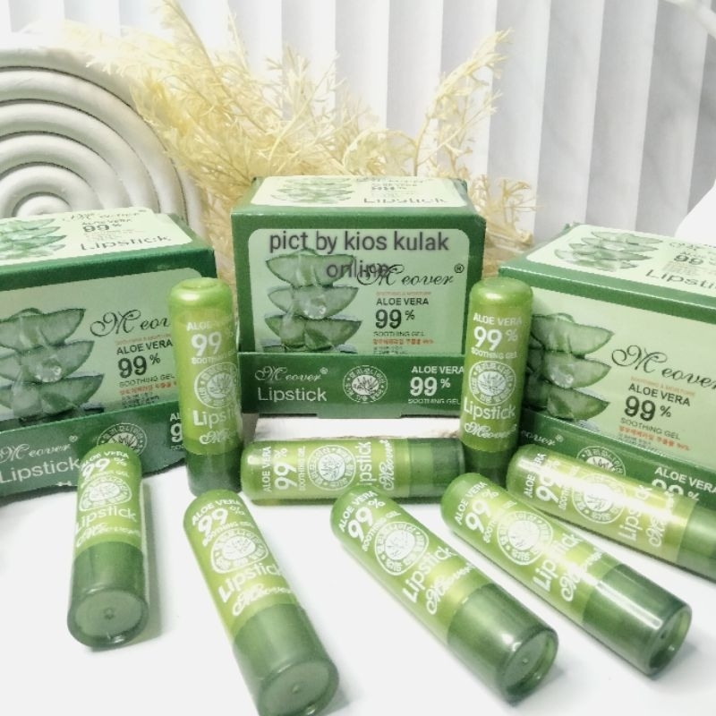 Lipbalm Meover Aloevera 99% original / Lip balm aloevera soothing gel