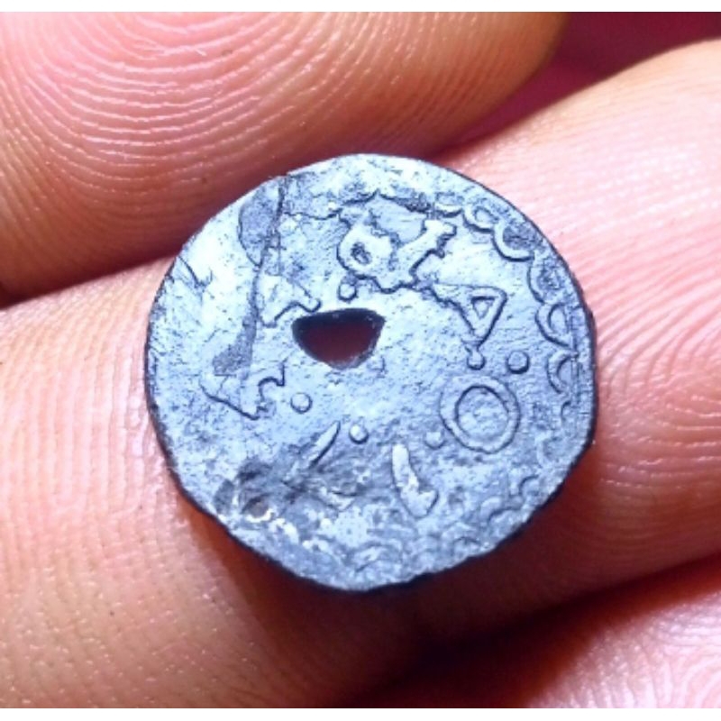 Koin 1/4 Duit  Nederland East Indies Pitjes  1744 Tin