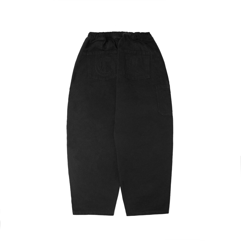 Radiance True Black - Baggy Denim Wash Pants / CANALIZE