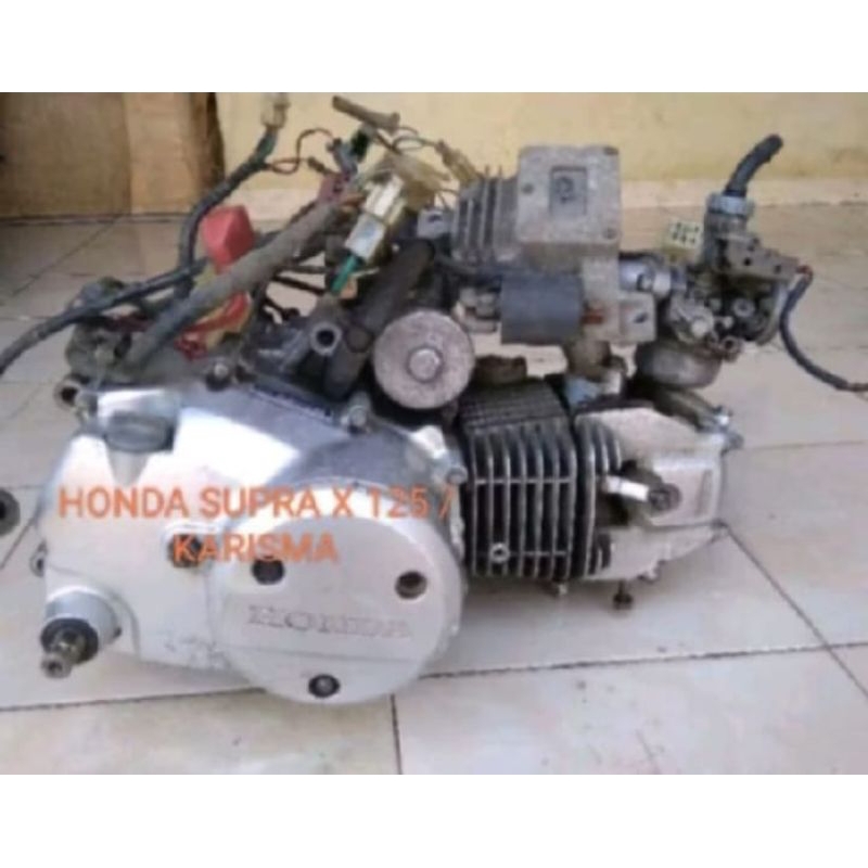 MESIN HONDA SUPRA 125 - KARISMA SATU SET DENGAN PENGAPIAN  SECOND ORIGINAL