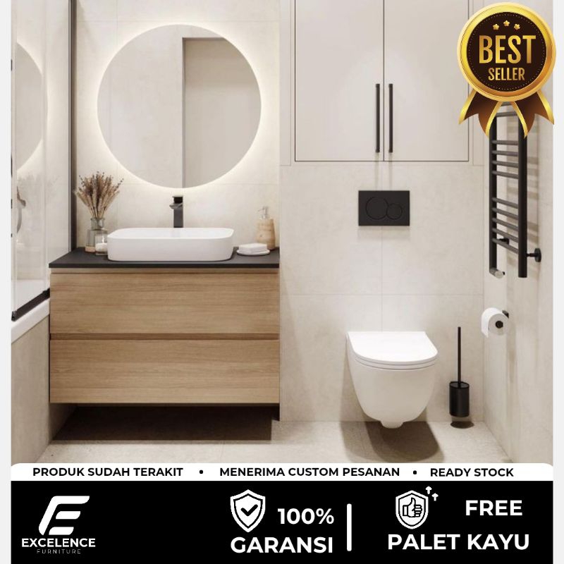 Kabinet wastafel cuci tangan minimalis/ meja wastafel