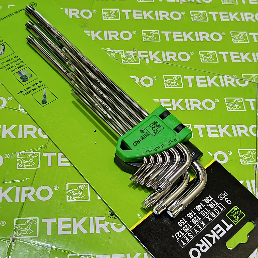 RB TEKIRO Kunci L Bintang 1 Set Lengkap - Kunci L Set Torx Key Set 9 Pcs Ready Kunci L Bintang
