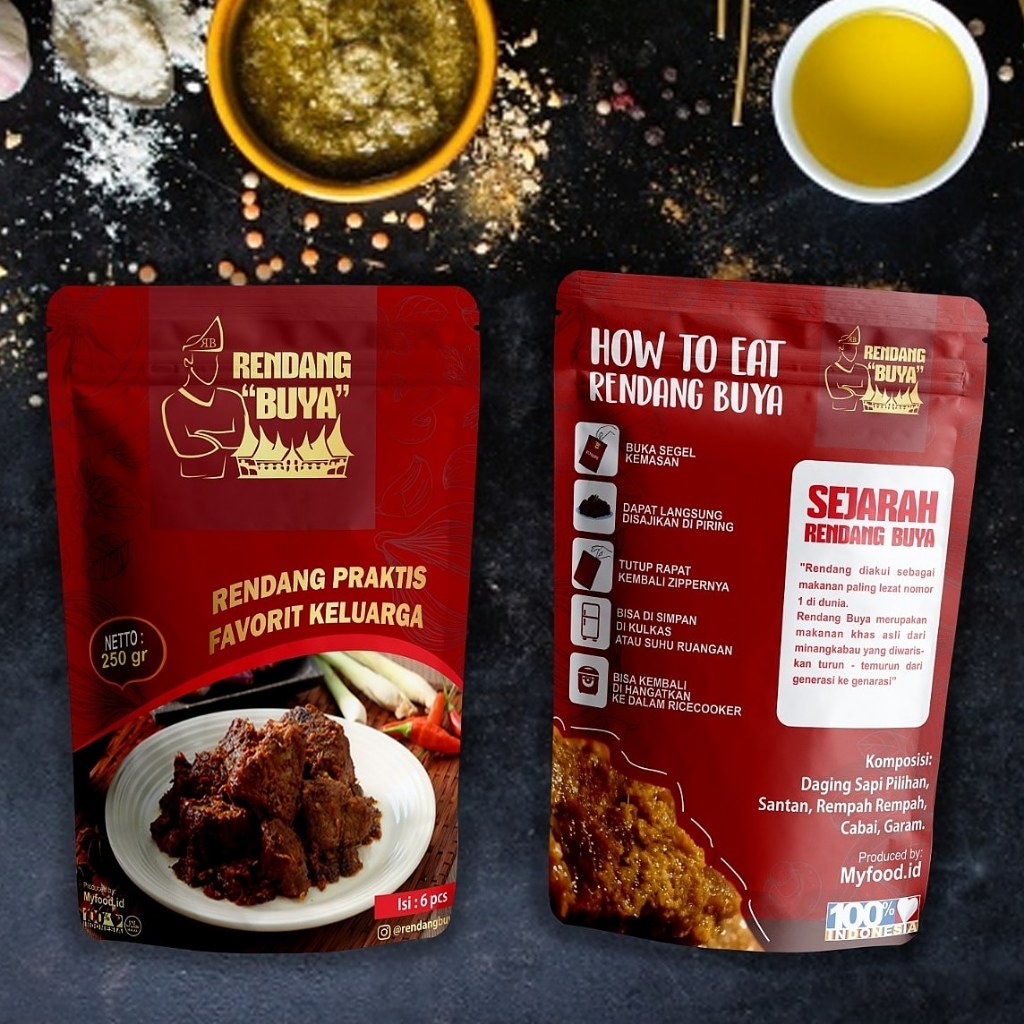 

Rendang Daging 700gr Siap Santap - Rendang Buya