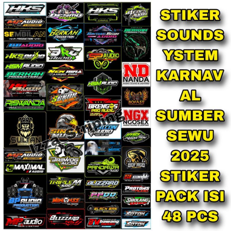 

STIKER SOUNDSYSTEM KARNAVAL SUMBERSEWU 2025 1 LEMBAR BAHAN CROMO