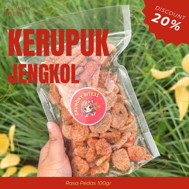 

Cemilan Kerupuk Jengkol Pedas