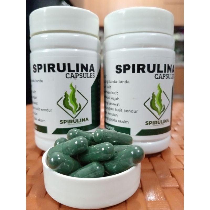 100% Spirulina / exstrak Spirulina isi 50 kapsul original