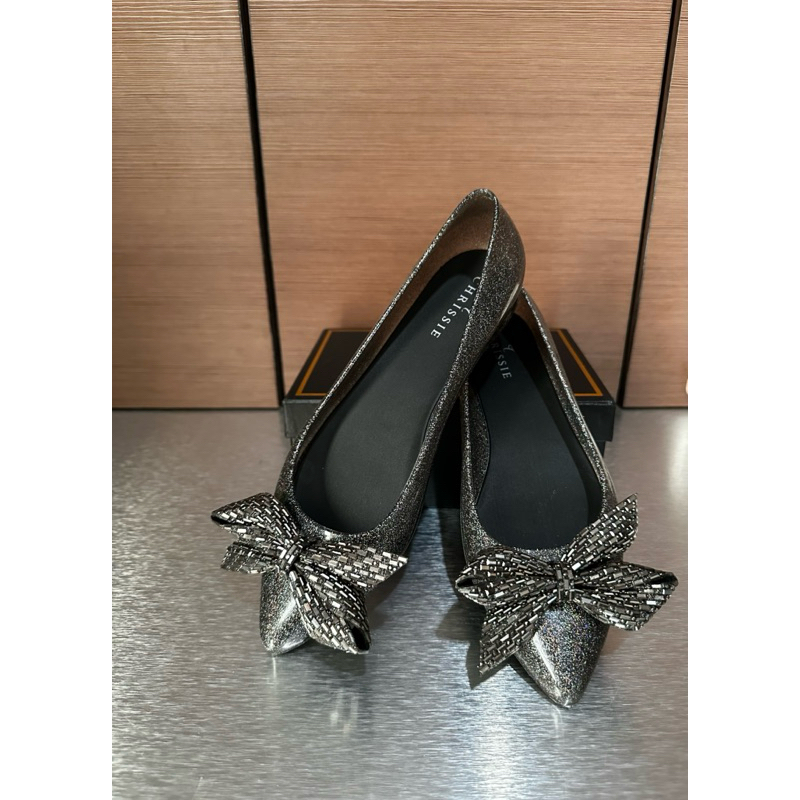 Payless sepatu chrissie womens jelly flats shoes size 37