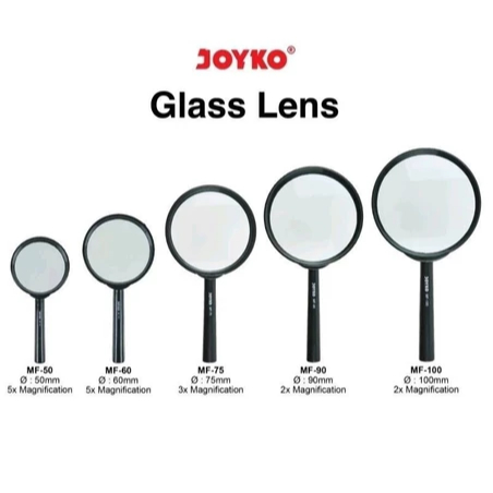 

Kaca Pembesar Joyko ukuran 50mm 60mm 75mm 90mm 100mm