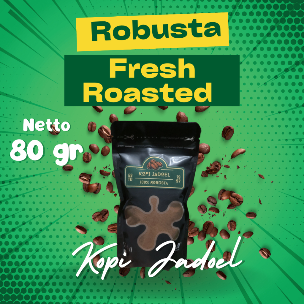 

BAKOEL KOPI Kopi Bubuk Robusta Banyuwangi 80 Gram Fresh Ground Coffee