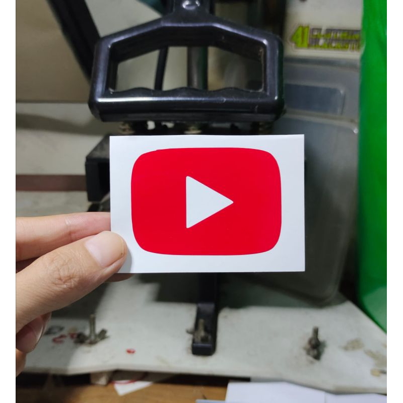 

stiker YouTube sticker cutting custom keren