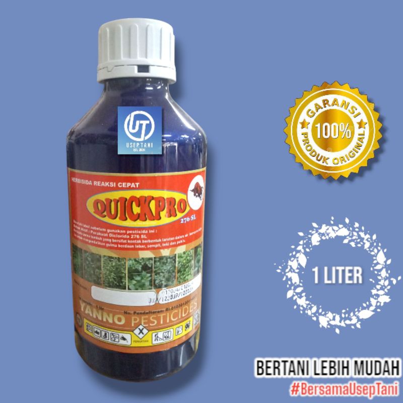 QUICKPRO 276 SL HERBISIDA PEMBASMI RUMPUT GULMA 1 LITER