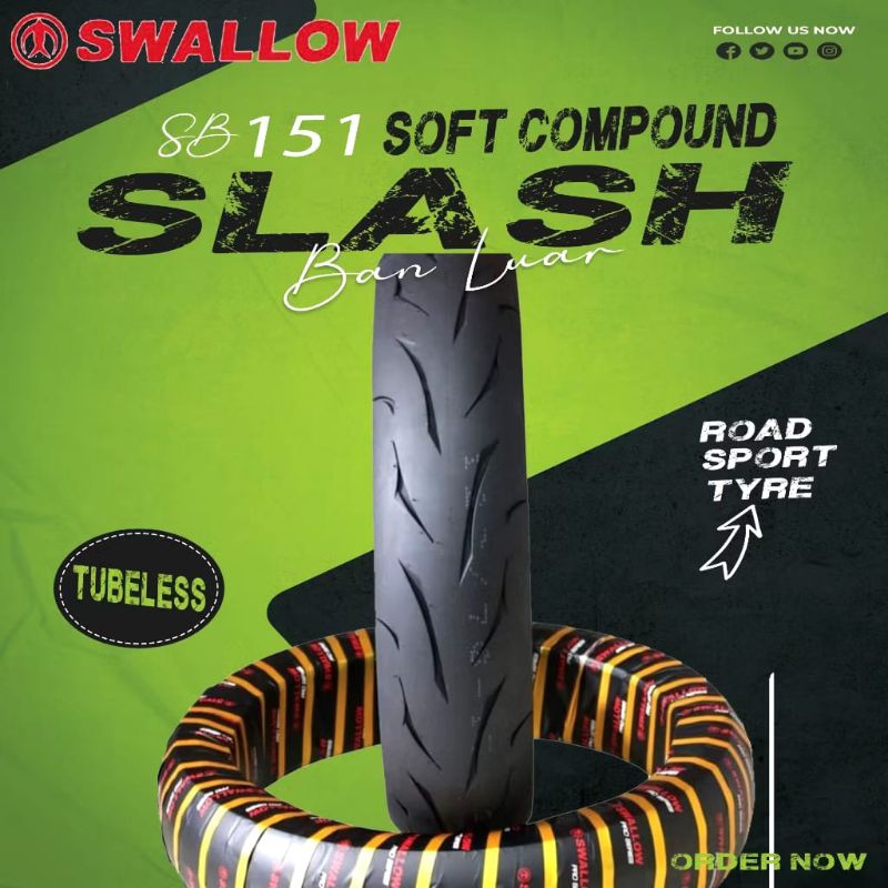 Ban Swallow SB-151 SLASH 120/70-R17 TUBLESS