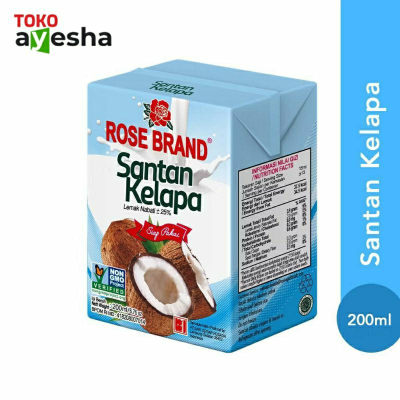 

Santan Kelapa Rose Brand 200 ml