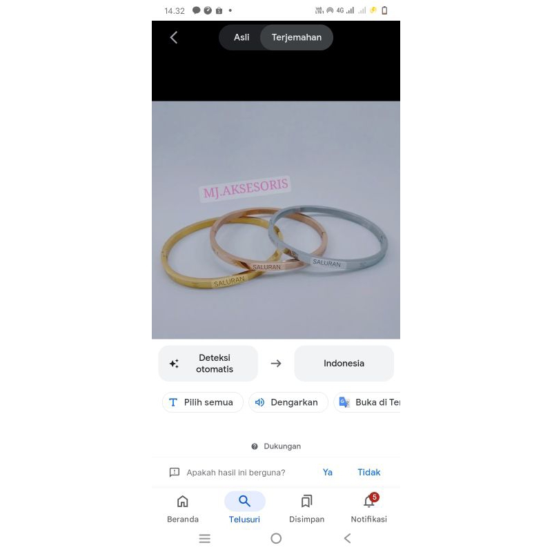 gelang titanium chanel