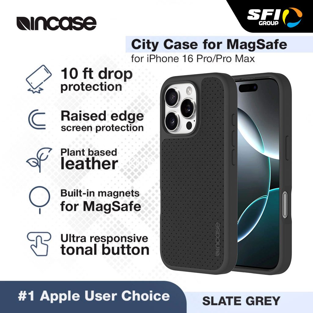 INCASE CASE FOR IPHONE 16 PRO / IPHONE 16 PRO MAX MAGSAFE CITY SLATE GREY