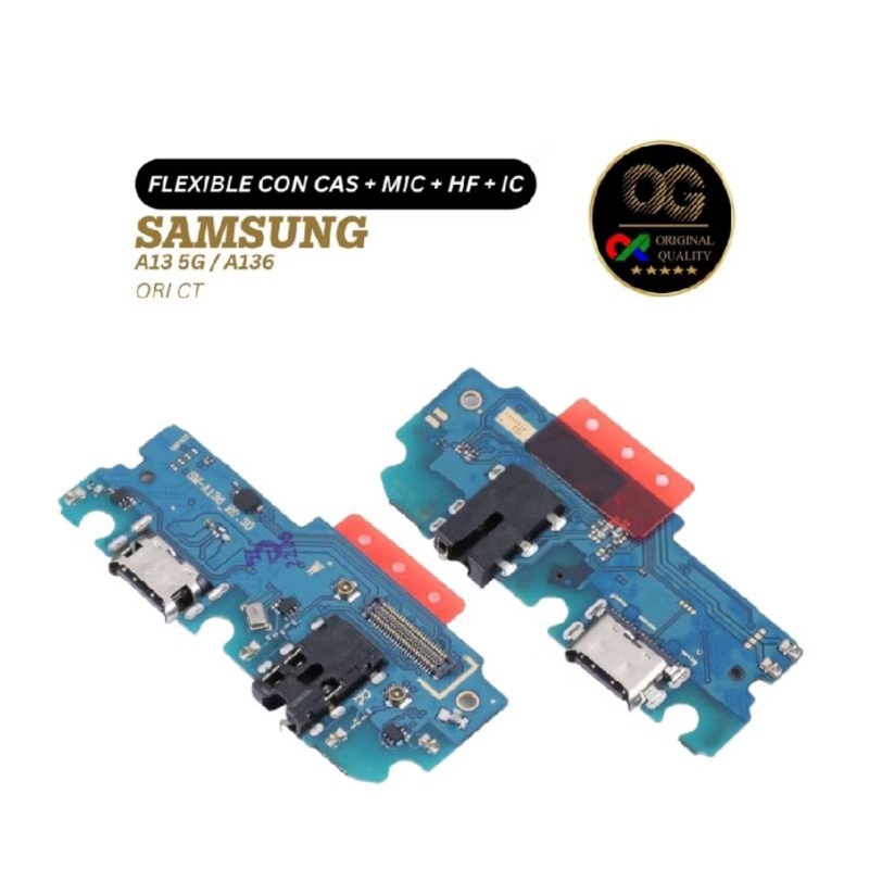 Papan Cas Samsung A13 5G Konektor Original Board Charger Fullset +IC