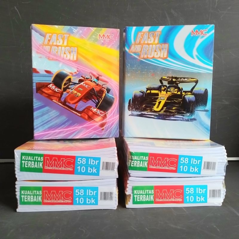 

RB Buku Tulis MMC 58 Lembar Motif ( Pak 10 Buku ) [ Original ]