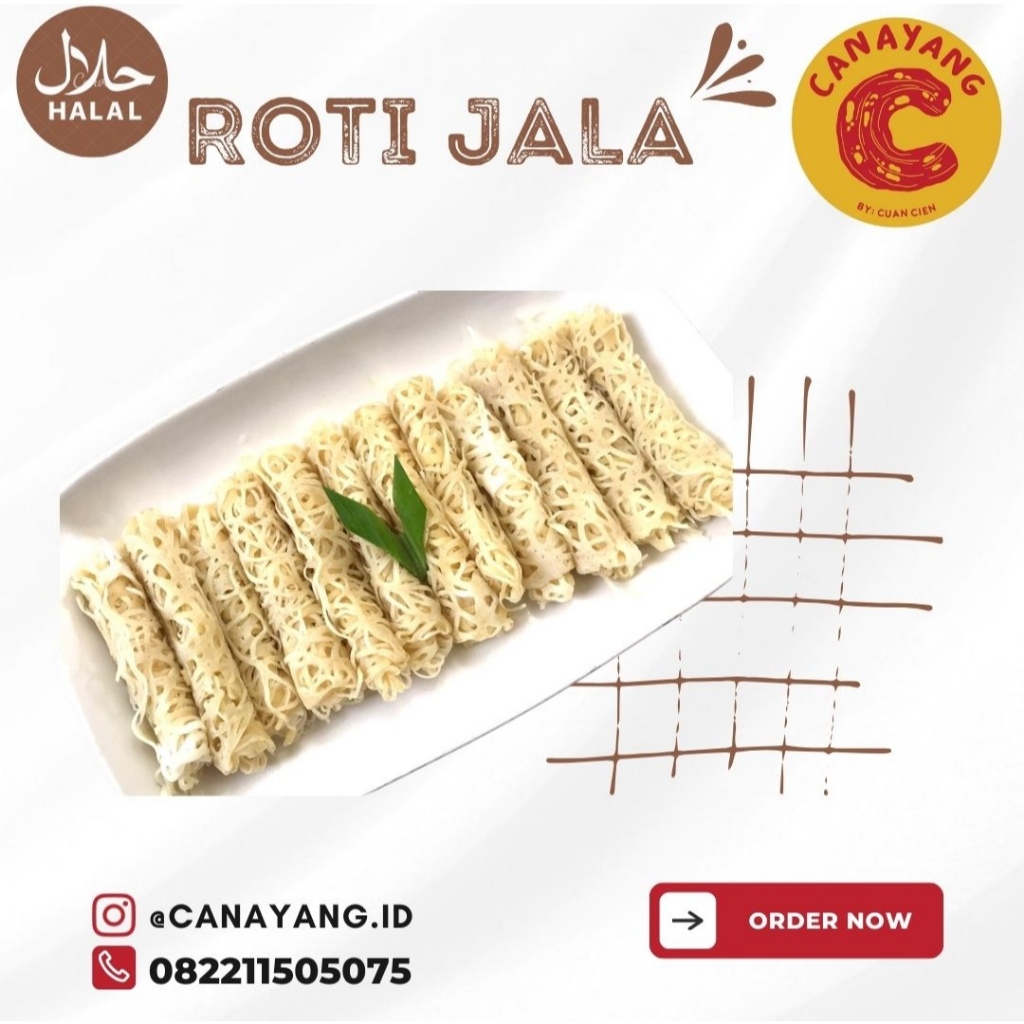 

Roti Jala Plain (Per Pcs) Tanpa Kuah