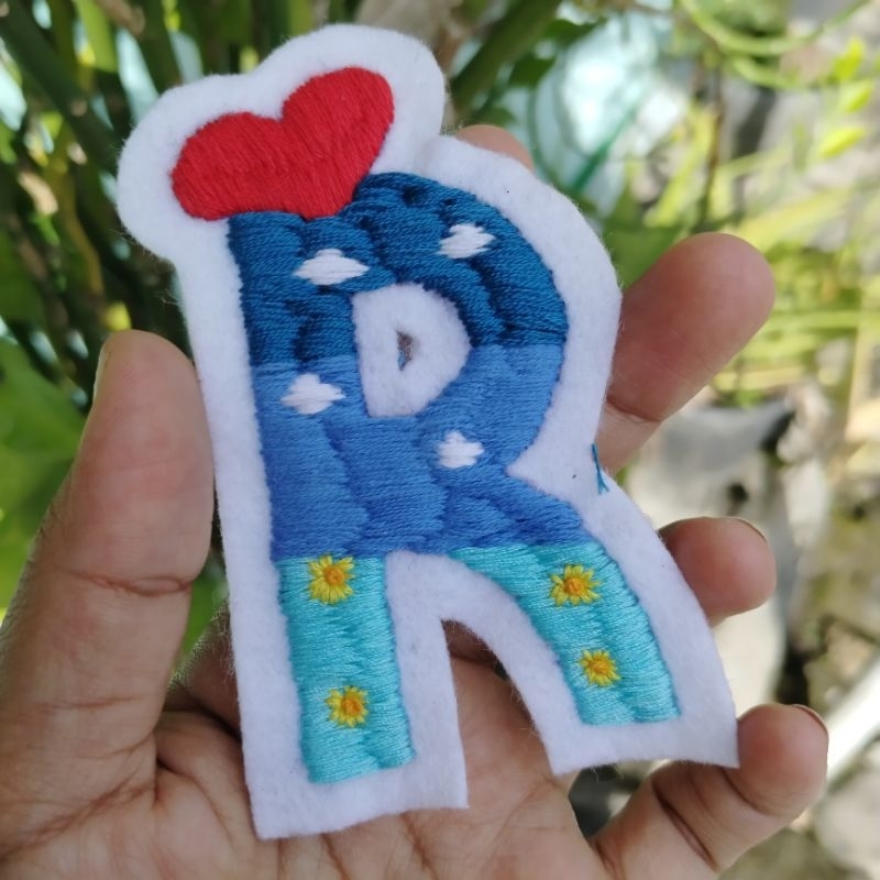 dafacreARTive | Patch Huruf Sulam Handmade - Custom Desain