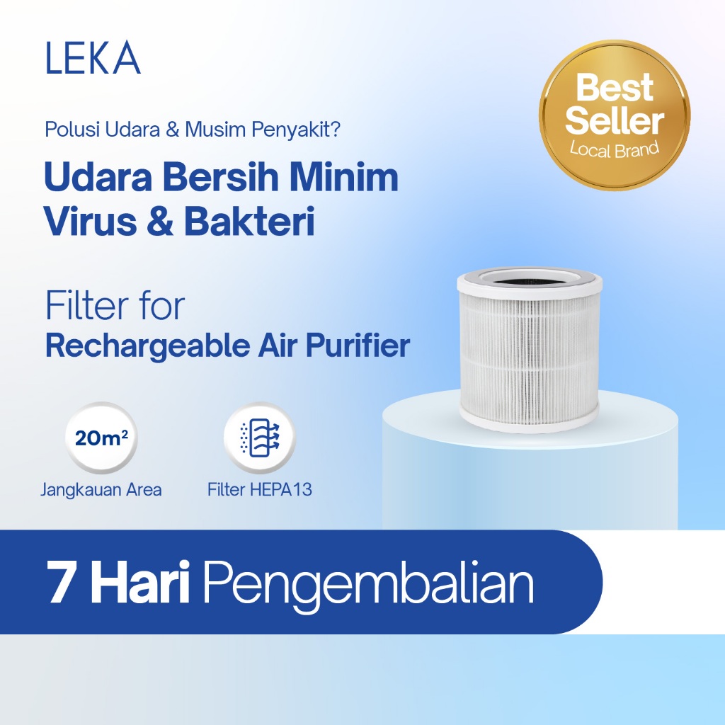 LEKA - AP7809 Rechargeable Air Purifier - Replacement Filter
