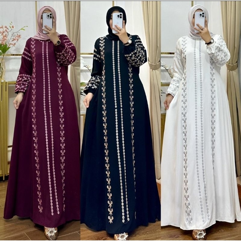 GAMIS JUMBO KATUN TWILL BORDIR PREMIUM