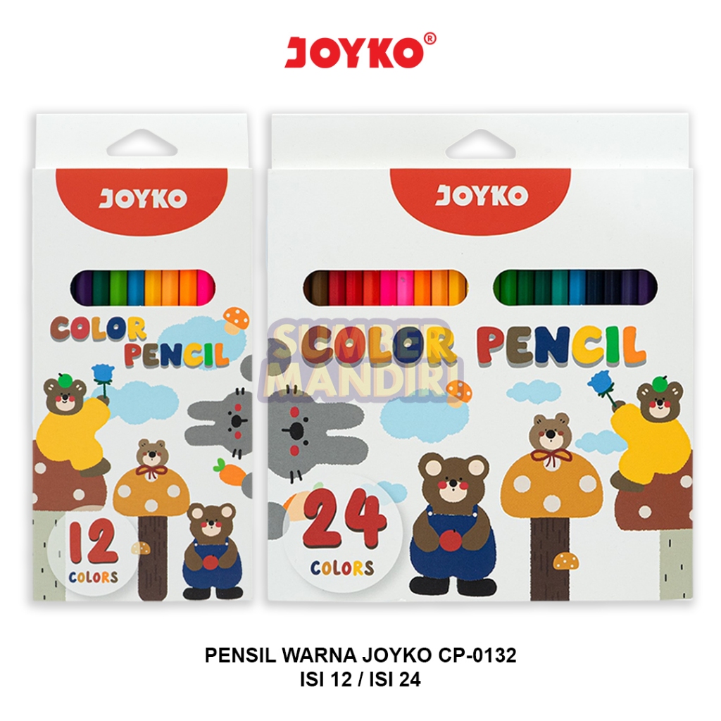 

Color Pencil JOYKO CP-0132 Pensil Warna Isi 12 & Isi 24 [1 SET]