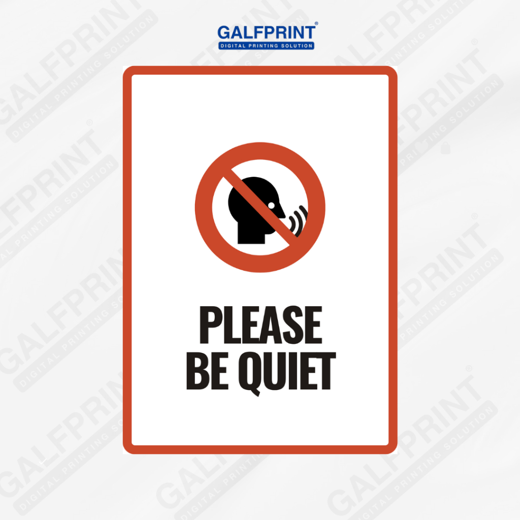 

STICKER PLEASE BE QUIET BESAR A4