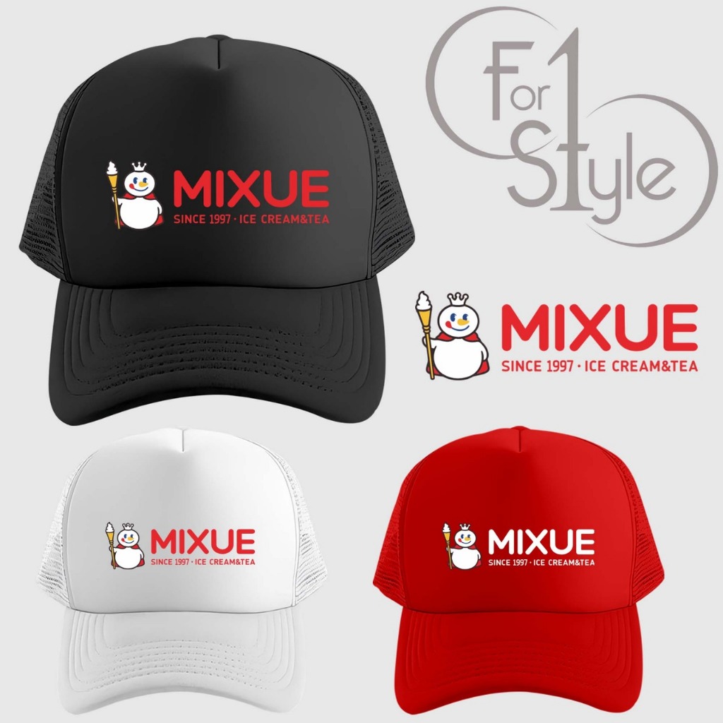 TOPI JARING MIXUE - TOPI ES KRIM MIXUE - TOPI JARING ES KRIM MIXUE