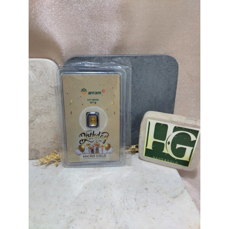 emas logam mulia 0,1 gram happy birthday