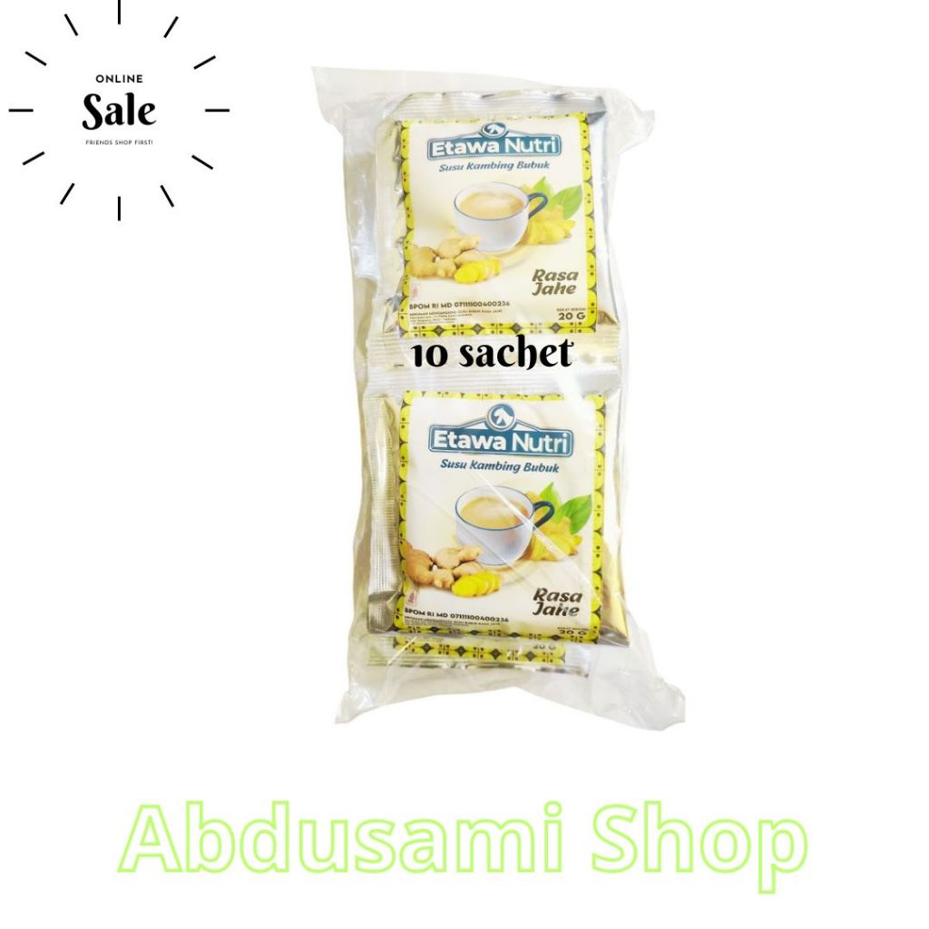 

Susu kambing Asli Etawanutri Jahe Original Harga Promo isi 10 sachet