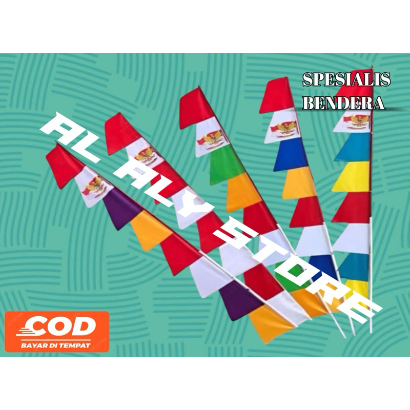 GROSIR ISI 20 PC (1 KODI )BENDERA UMBUL UMBUL 17 agustus