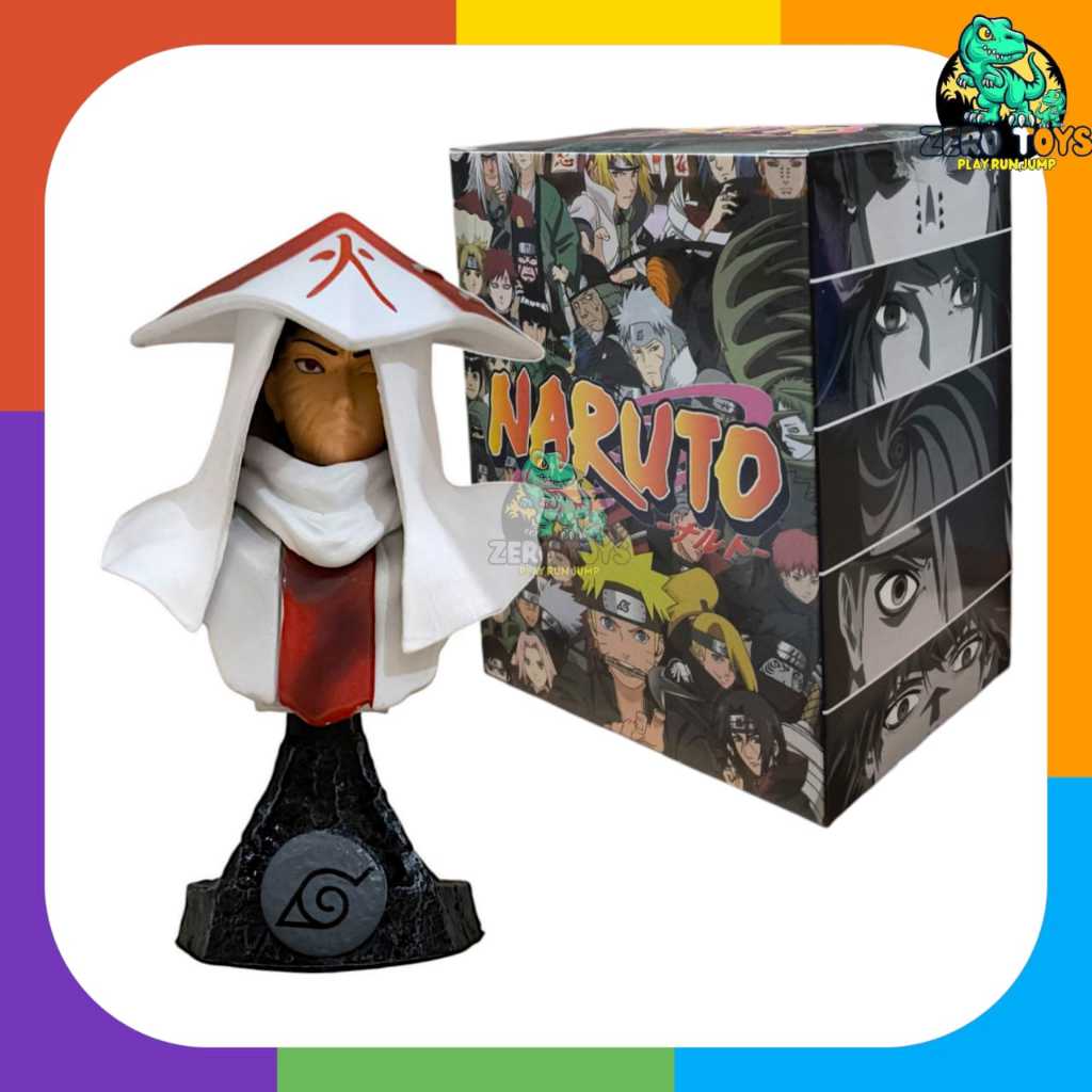 Figure Naruto Obito Uchiha Hlaf Body Figur Mainan Pajangan Setengah Badan
