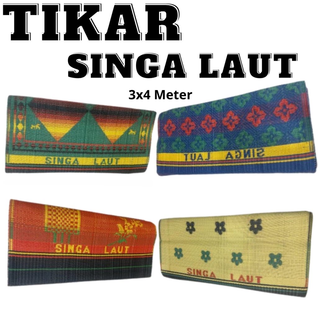 Tikar Plastik Singa Laut Jumbo 3 m x 4 m Samak