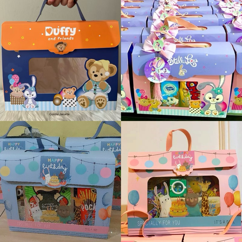 

Tas Hampers Anak Import dengan Jendela Bahan Tebal Bingkisan Ultah Anak
