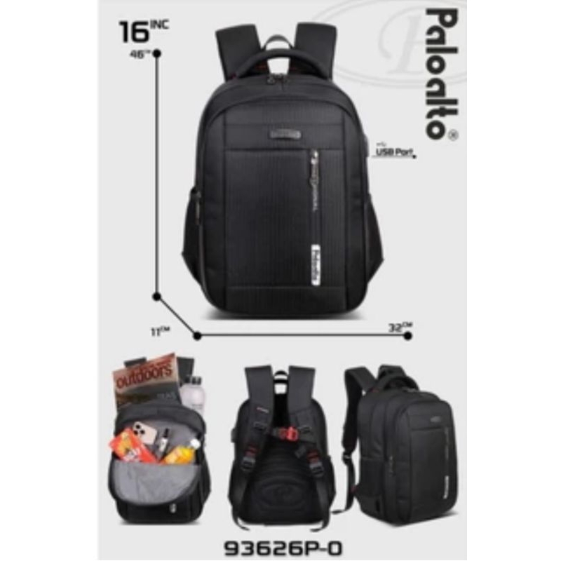 Ransel PALO ALTO 100% ORIGINAL Tas Sekolah Kerja Laptop