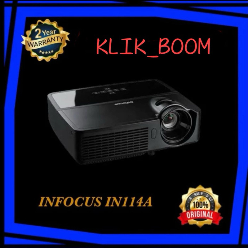 Proyektor InFocus IN114 - 2700 ANSI Lumens, XGA (1024 x 768), Hitam