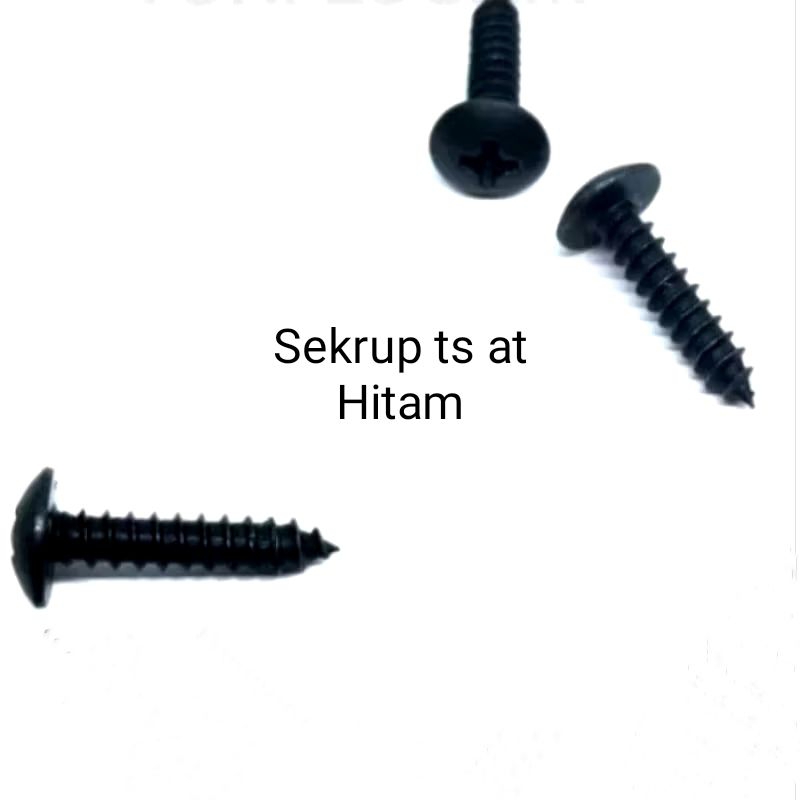 Sekrup ts at Hitam M5x16 M5x20 Sekrup sepeaker 100pcs