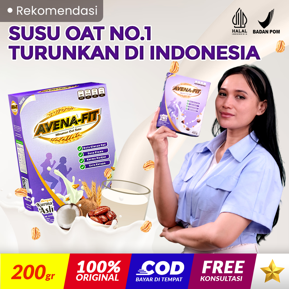 

AVENAFIT Oatmeal Granola Low Sugar Camilan Sehat Untuk Diet Sereal Pengganti Makan Oats AVENA FIT